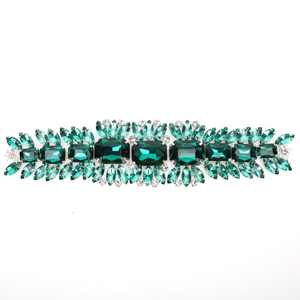 2pcs Close Chain Rhinestone Chain Trim Rhinestones Trims Sparkly Rhinestone Applique Clothing DIY