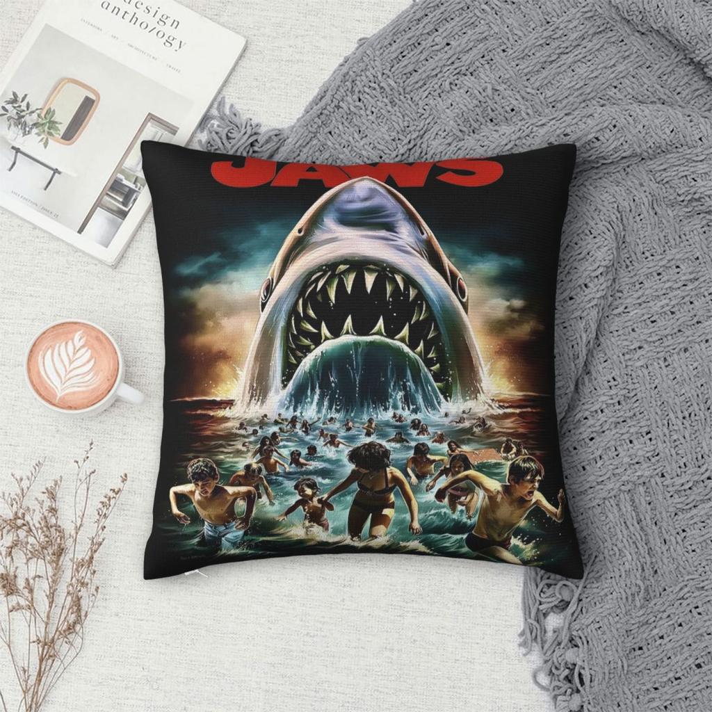 Y2K Home Jaws Th Anniversarydecorations Pillowcase Stuff Pillow Covers Square Multi-Size