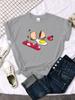 Short Sleeve Tops Funny Broken Egg And Skateboard Women Tshirt Korean Style Hip Hop TShirt For Women Harajuku Casual Clothes