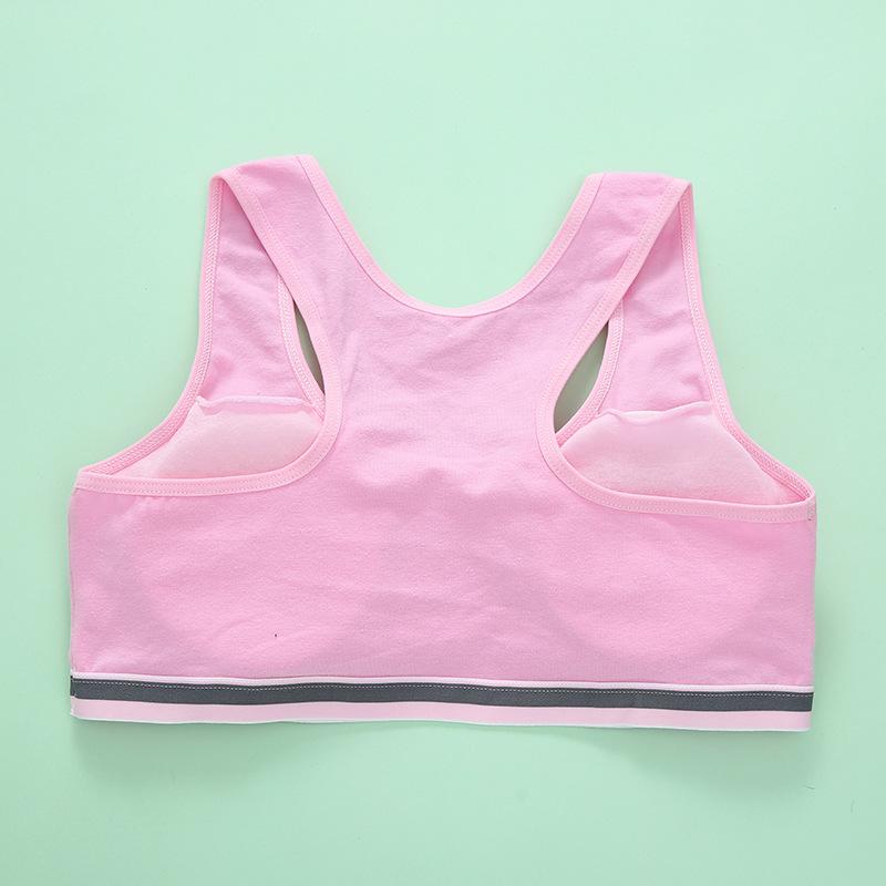 Teenageer Mädchen-Sport-BH, Fitnessstudio-Unterwäsche, kabelloser Teenager-BH mit Brustpolster