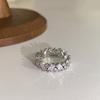 Style Chic Highend Adjustable Ring With Dazzling Rhinestones For Fashionable Women