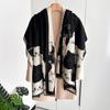 Elegance Two-Sided Print Scarf Soft Warm Fringe Pashmina Shawl Autumn And Winter Outdoor Coldproof Windproof Blanket