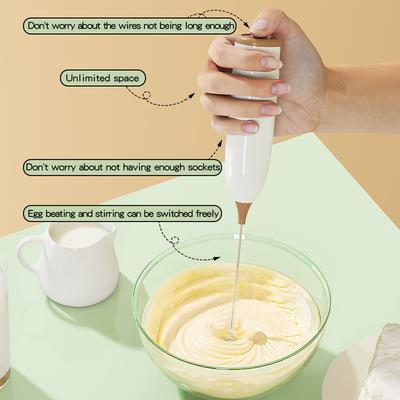 Electric Mini Whisk Milk Egg White Beater Foam Beater Egg Whisk (battery Model)