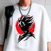 2026 New Dragon Ball Saiyan Son Goku Mens and Womens Tshirt Harajuku Retro Shortsleeved Loosefitting Casual Shirt