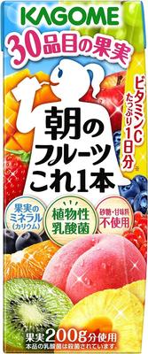 Kagome Morning Fruit This One 200ml Papierpackung x 24 Stück x (2 Fälle)