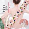 Long Strip Loofah Back Scrubber - 2-in-1 Bath Towel & Exfoliating Pad