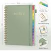 EMSHOI 2026 Planner Weekly and Monthly, Week on One Page with Notes, A5 (5.7"x8.3"), Jan-Dec 2026 Calendar Agenda with Monthly Tabs, Note Pages,