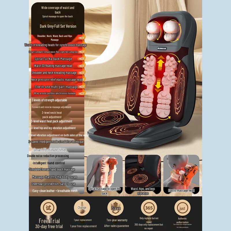 Chigao ZG-AM68-C Full Body Kneading Massage Cushion CN Plug (adapter Included)