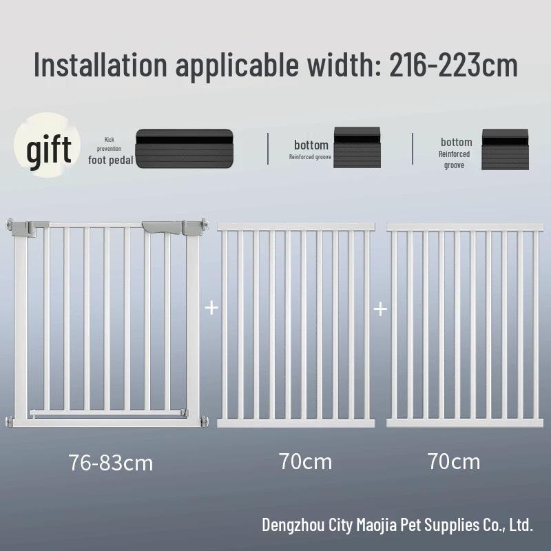 Indoor Pet Gate & Stairway Guard - No Drill Dog Fence & Playpen