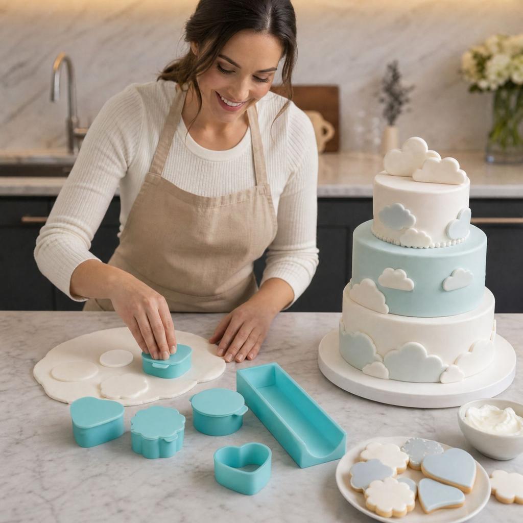 In Heart, Square, Cloud, Oval and Round Shapes for Baking