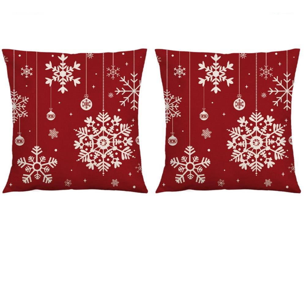 

2 шт. Мягкая дакроновая наволочка 45x45 см Наволочка для диванной подушки Подарок на Новый год Наволочка Взрослый Style 2