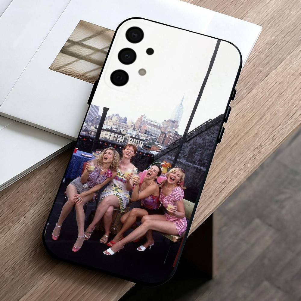 S-Sex and the City  phone Case For Samsung Galaxy A73,A72,A71,A70,A53,A52,A51,Others Soft Black Shell