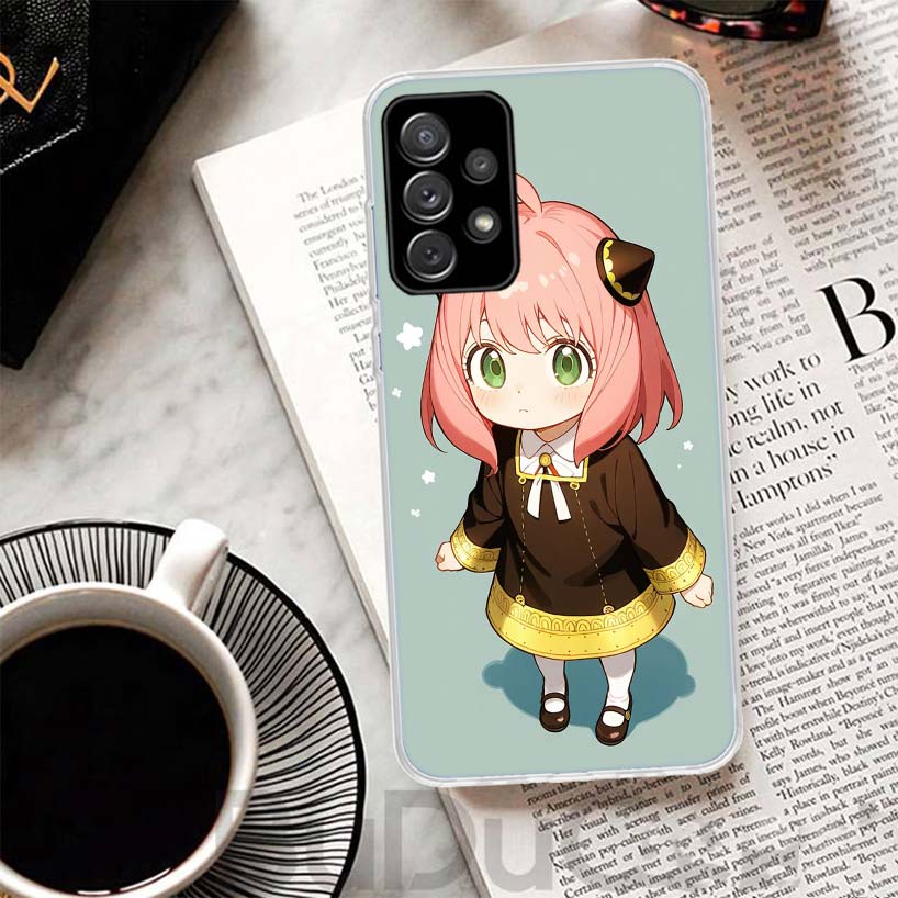 S-Spy Family Anya Cover For Samsung Galaxy A52 A42 A32 A22 A12 A50 A51 Phone Case A70 A71 A40 A41 A30S A31 A20E A21S A10S Galaxy