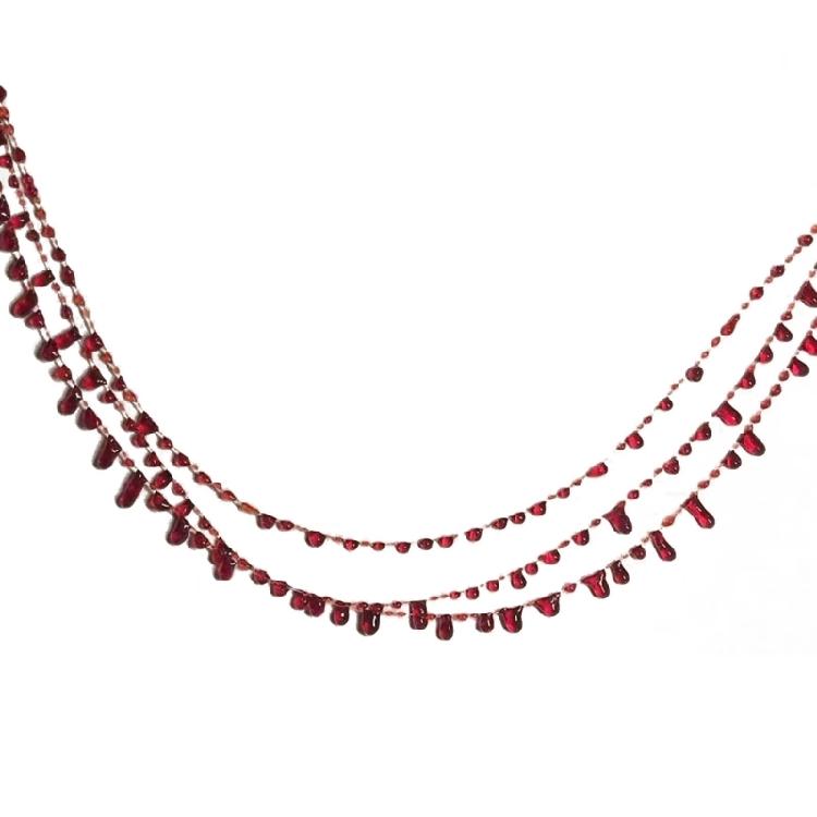 Vintage Dripping Blood Necklace Halloween Party Blood Chokers Necklace Adjustable Tiny Blood Drop Clavicle Chain 1