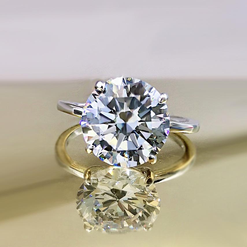 

Longlongjin Jewelry: Women s 10mm s925 Silver Four-Prong Diamond Ring Band Size 7