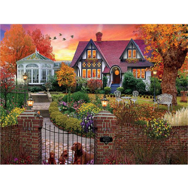 5D-Diamantgemälde zum Selbermachen, Winter-Schnee-Landschaft, volles Quadrat, Diamant-Handwerk, Heimdekoration, Geschenk, Kreuzstich-Set, Mosaik-Muster