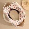 Corduroy Insulated Lunch Bag Large Capacity Reusable Tote With Handles And Zipper Multifunctional Durable Bento Box Carrier Floral Pattern Neutral
