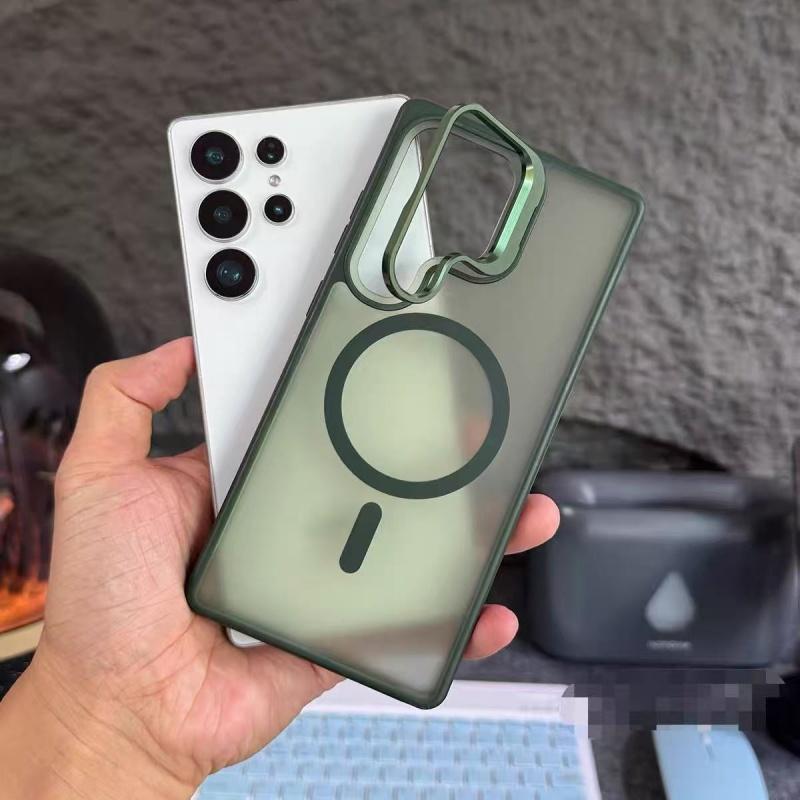 Translucent Matte Armor Case For Samsung Galaxy S26 S25 S24 S23 Ultra Plus FE A16 A26 A36 A56 A17 Magnetic Wireless Charge Cover
