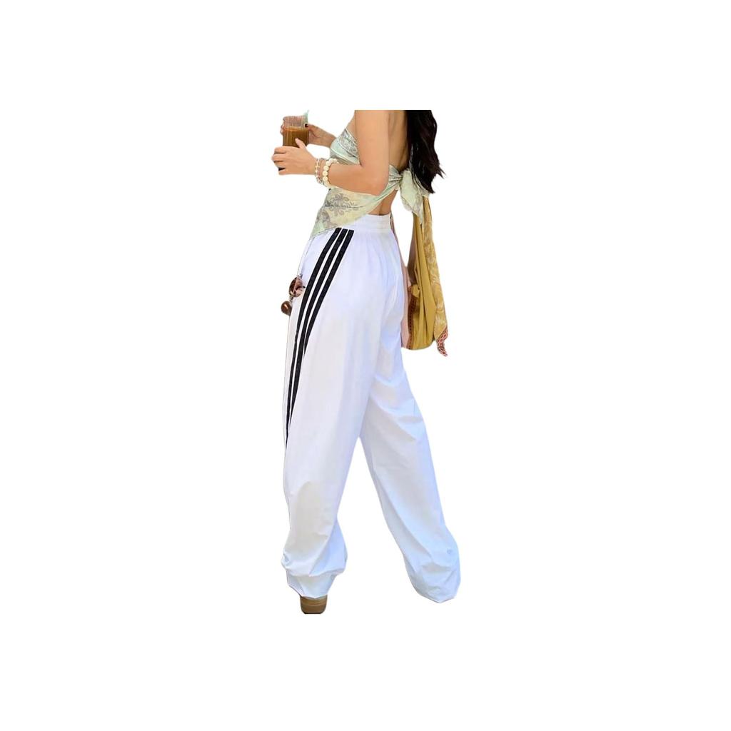 adidas Story Woven Banana Pant Cool Loose Sports Drawstring Banana Casual Pants Women Pants KB5223
