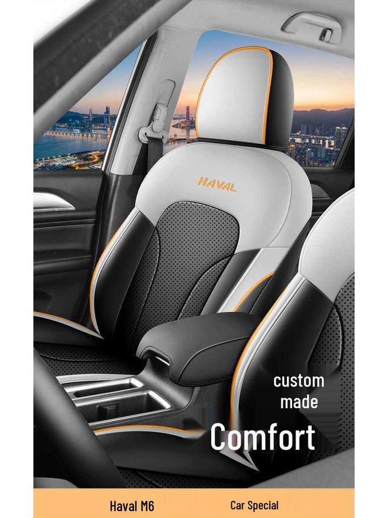 Haval M6 PLUS Full-Coverage Smart Seat Covers: All-Season Leather Cushions