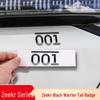 Zeekr 7X 001 Black Warrior Kunming Personalized Car Sticker Logo