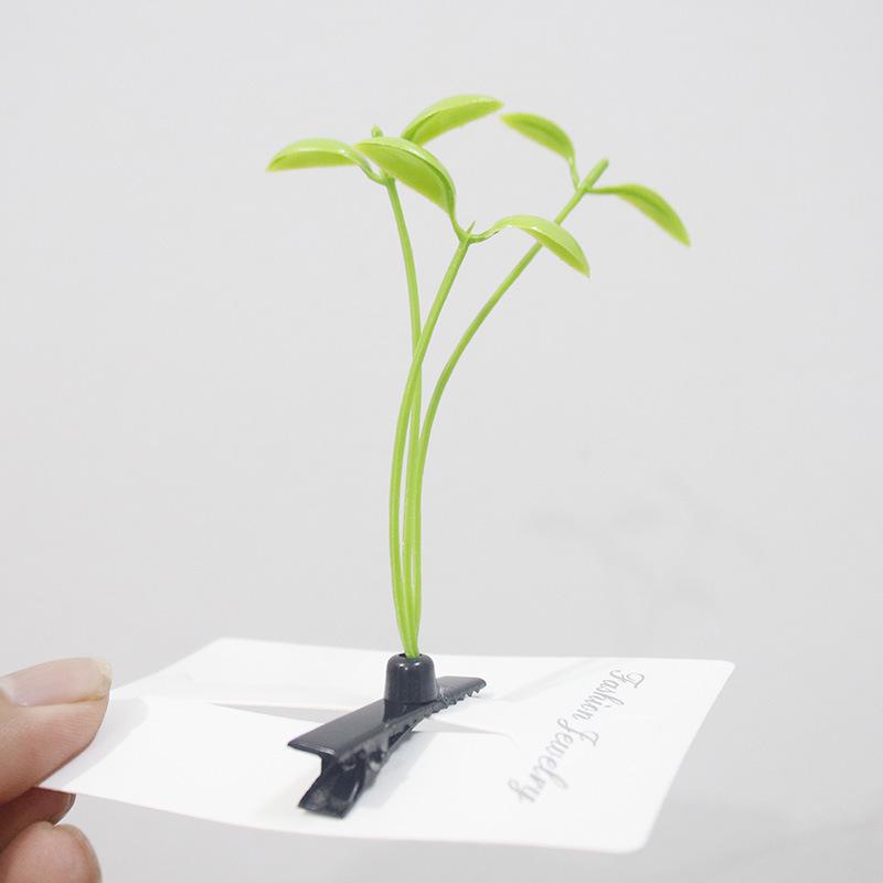 Sprout Hair Clip - Cute and Funny Douyin-Inspired Grass Growing Headwear