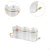 Food Storage Container Organizer Gifts Gadget Rack Tin with Tray