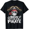 Cara Eu Sou Um Pirata Engraçado Preguiçoso Fantasia de Halloween Camiseta