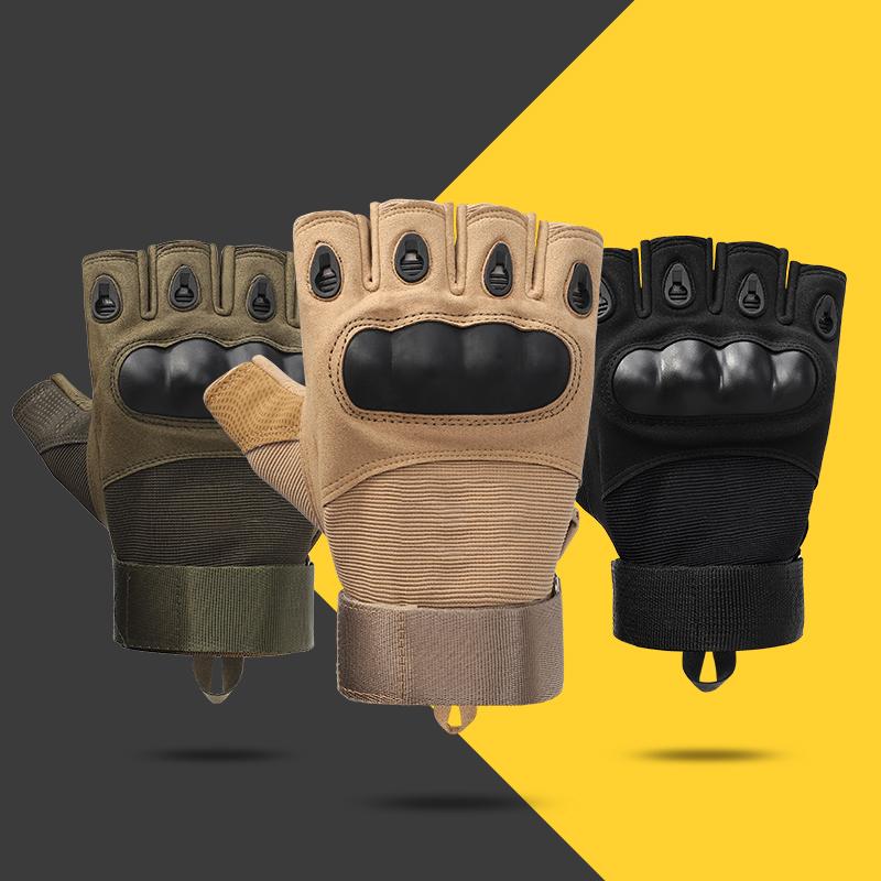 Cheap Hard Knuckle Half Finger Working Protective Shooting Safety Hand Tactical Gloves