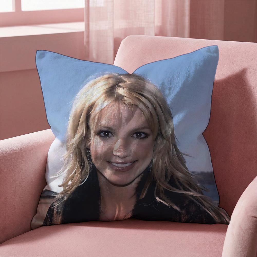 B-Britney Spears SINGER Cushion Cover Multi-Scene Pillow Cover for Home & Car - Reversible, Soft & Durable for Daily Use