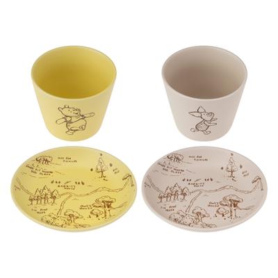 Maebata Disney Winnie the Pooh Σετ Επιτραπέζια Σκεύη Ζευγαριού 52826, 250ml, D-WP33,