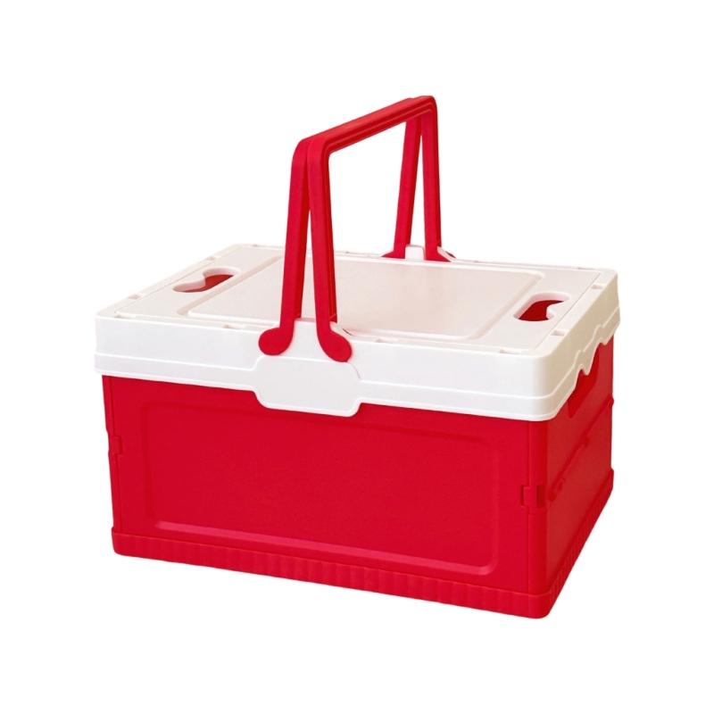 Waterproof Folding Container with Lid for Camping Home Use Outdoor Gear Storage Organiser for Small Spaces