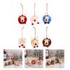 Christmas Tree Pendants Soft Creative Party Decor Soft and Comfortable Xmas Ornaments Lamb Pompom Elk Pendant Wooden