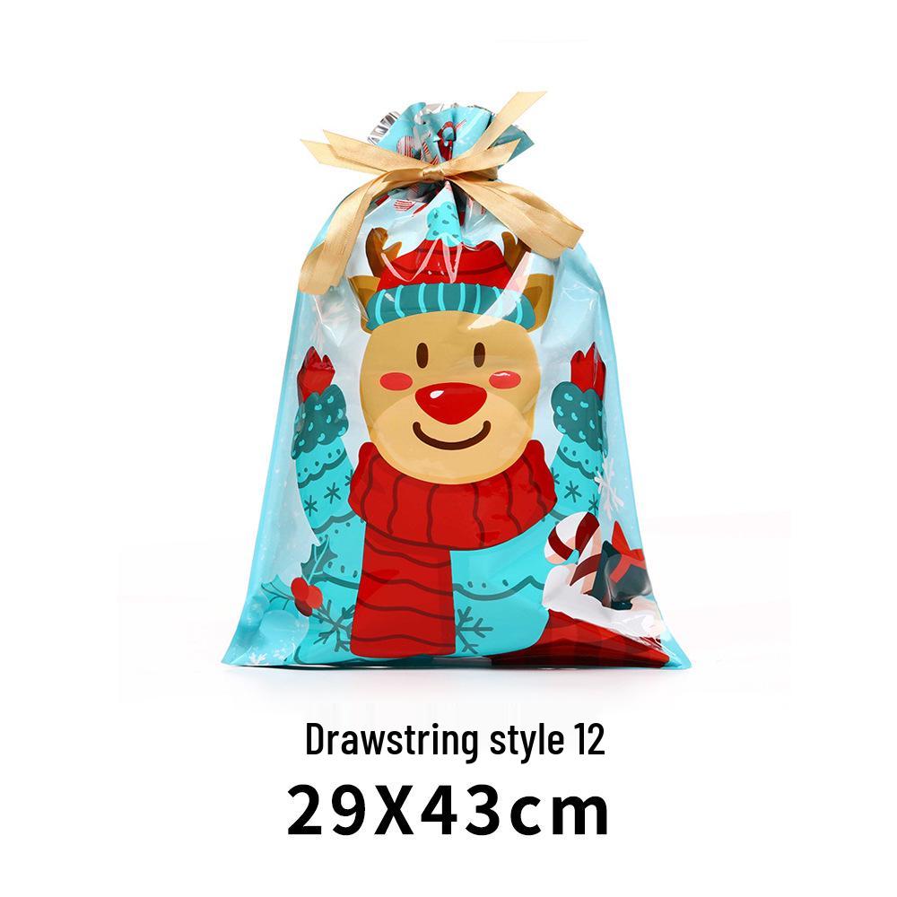 Exclusive Christmas Drawstring Gift Pouch - Festival Candy Bag in Stock