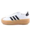 Adidas VL Court Bold Slip Resistant, Abrasion Resistant, Height Increasing Low top Skateboard Shoes Women's White IH3083(Team342-)