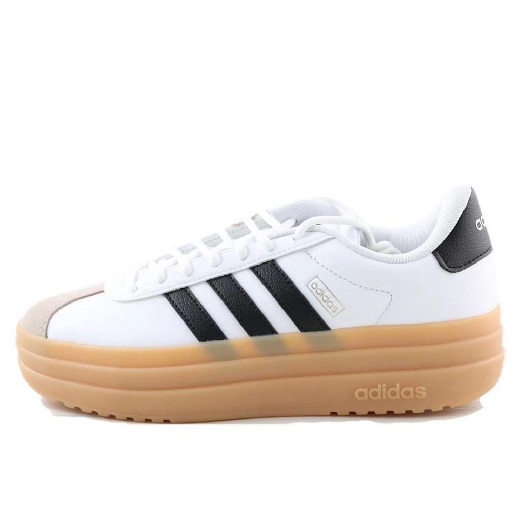 Adidas VL Court Bold Slip Resistant, Abrasion Resistant, Height Increasing Low top Skateboard Shoes Women's White IH3083(Team342-)