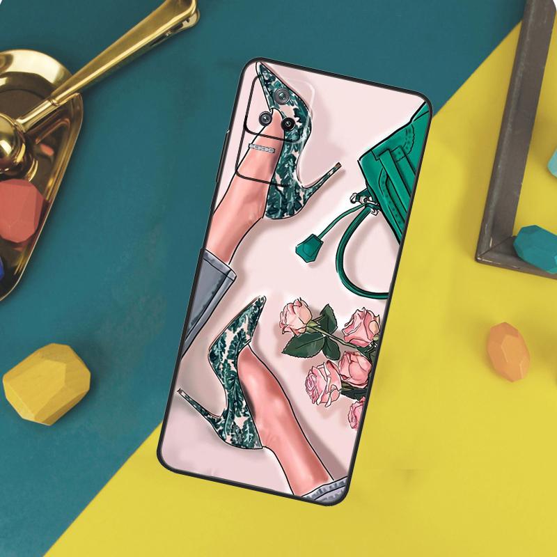 Fashion High Heels Case For Xiaomi 15 14 13 Ultra 11T 12T 13T 14T Pro POCO X7 Pro X3 X5 X6 F5 F6 M6 Pro Funda