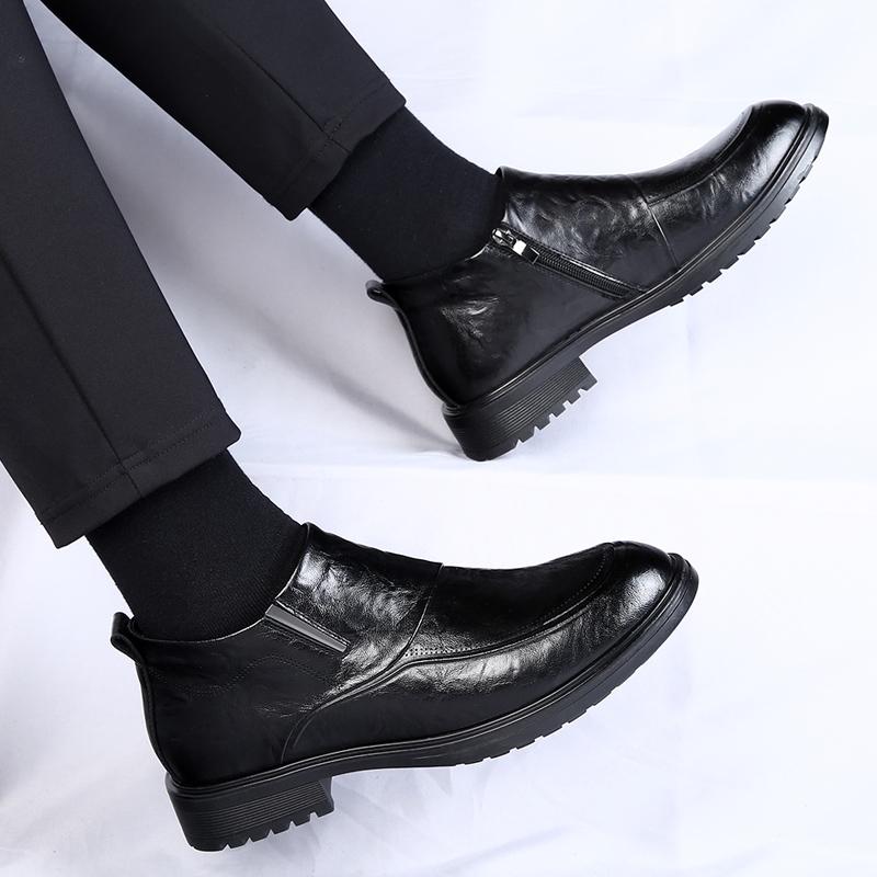 Модные популярные фонды Мужские туфли класса люкс Брендовые деловые кожаные туфли — фото 3