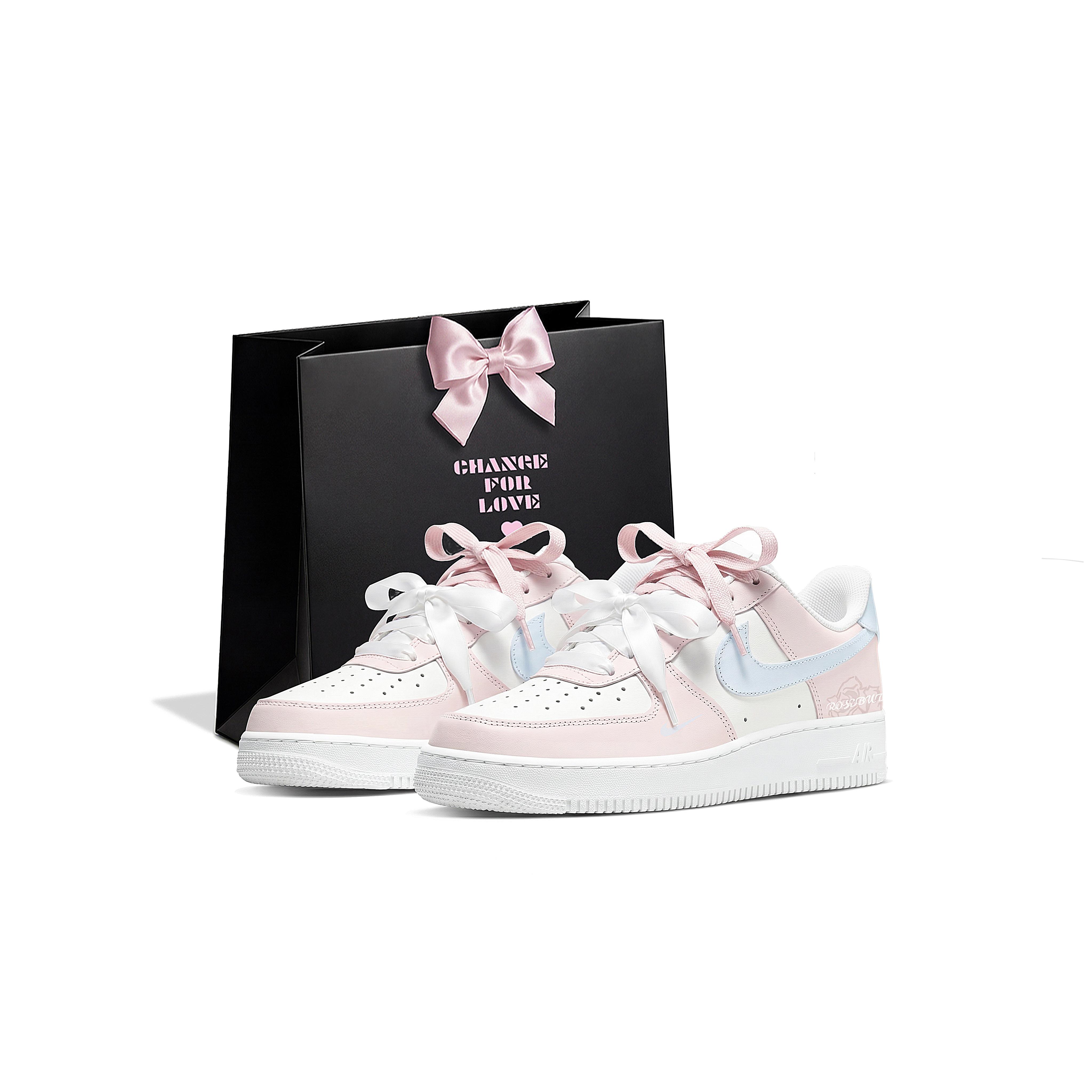 

Nike Air Force 1 Couple s, Shopping Bag, Pink Rose Cushioning Low top Skateboard Shoes Women s Pink Blue IH0640-161(Team2362-S-BOX) 38.5
