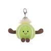 Apricot Lamb Tennis Cute Soft Keychain Plush Toy, Perfect for Boys and Girls, Fits Kids Backpacks and Purses, 8cm