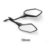 2Pcs/Pair Universial 8mm 10mm Motorcycle Mirror Scooter E-Bike Rearview Mirrors Electromobile Back Side Convex Mirror