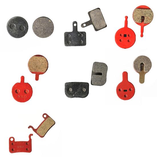 1 Pair Bicycle Brake Pad Compact No Noise Semi-metal Detachable Brake Disc Pad for MTB Road Bike