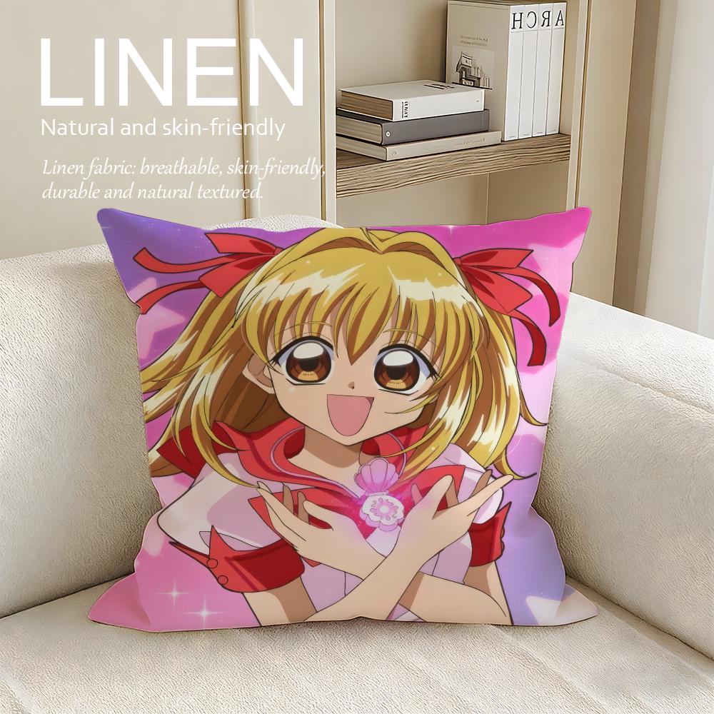Anime Mermaid Melody Pichi Pichi Pitch Cushion Cover Pillowcase Set Pcs X X Breathable Washable Sofa Cushion Cover