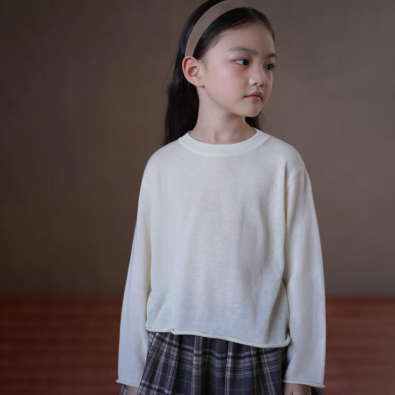 Hacikis Kids Soft Apricot Knitted Top 130