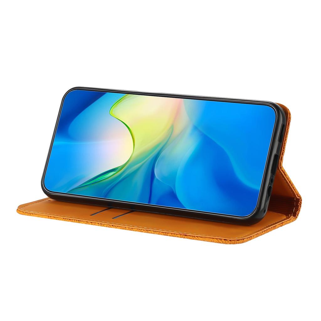 For Xiaomi Redmi Note 15 Pro 4G (Global) Case Imprinted Flower Wallet Stand Leather Phone Cover