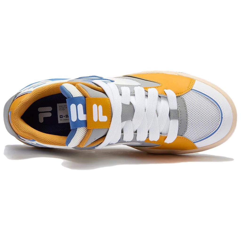 FILA Fusion Kick 2.0 Comfortable Versatile Durable Breathable Low-Top Skate Shoes Men sneaker White T12M432304FWG