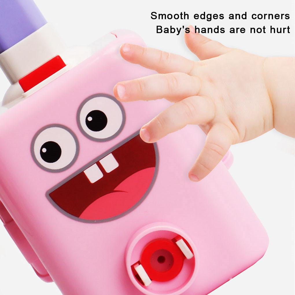 Balloon Launcher Toy Cartoon Power Racer Kit Balloon Aerodynamic Toy Portable Racer Launcher Toy Set