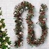 Christmas Red and Green Snowman Wreath Christmas Tree Decoration Bar Tabletop Decoration Party Home Staircase Decoration Props