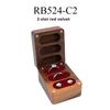 Black Walnut 3 Slots Luxury Compact Jewelry Box Holds Rings Earrings Necklaces Wedding Engagement Gift 48 X 62 X 37 Mm