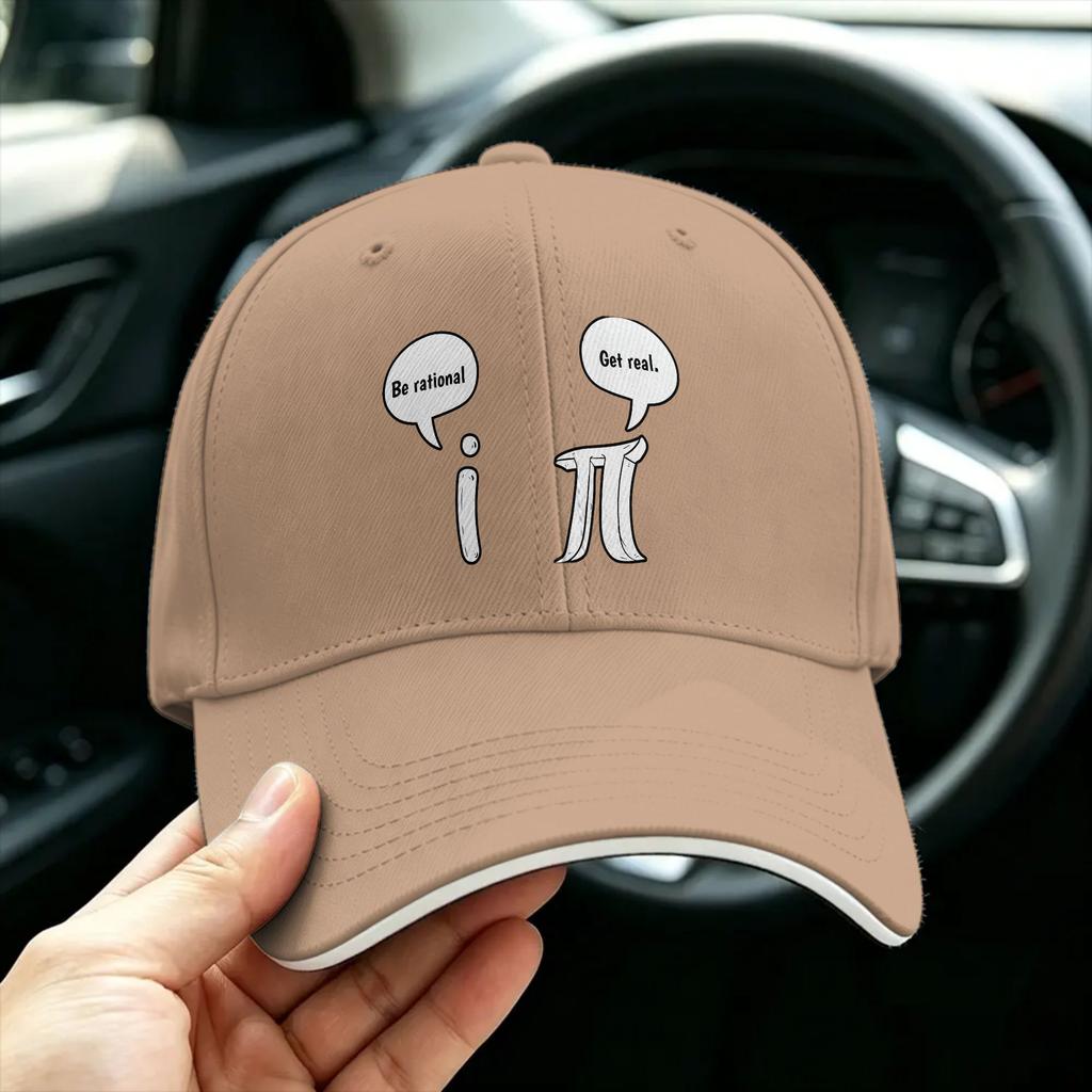 Funny Get Real Be Rational Pi Math Teacher Baseball Cap Casual Couple Women Sports Baseball Caps Birthday Present